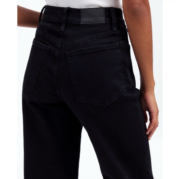 Madewell The Perfect Vintage Wide-Leg Jean Black Rinse Watch Stretch Size 26 NWT - Picture 3 of 12